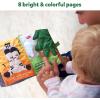 Skillmatics Peek-A-Boo Jungle Book – Soft Cloth Book for Baby, Infant & Toddler Toys, Crinkle Pages for Sensory Play, Gifts for Ages 6 Months and Up(In the Jungle)