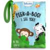 Skillmatics Peek-A-Boo Jungle Book – Soft Cloth Book for Baby, Infant & Toddler Toys, Crinkle Pages for Sensory Play, Gifts for Ages 6 Months and Up(In the Jungle)
