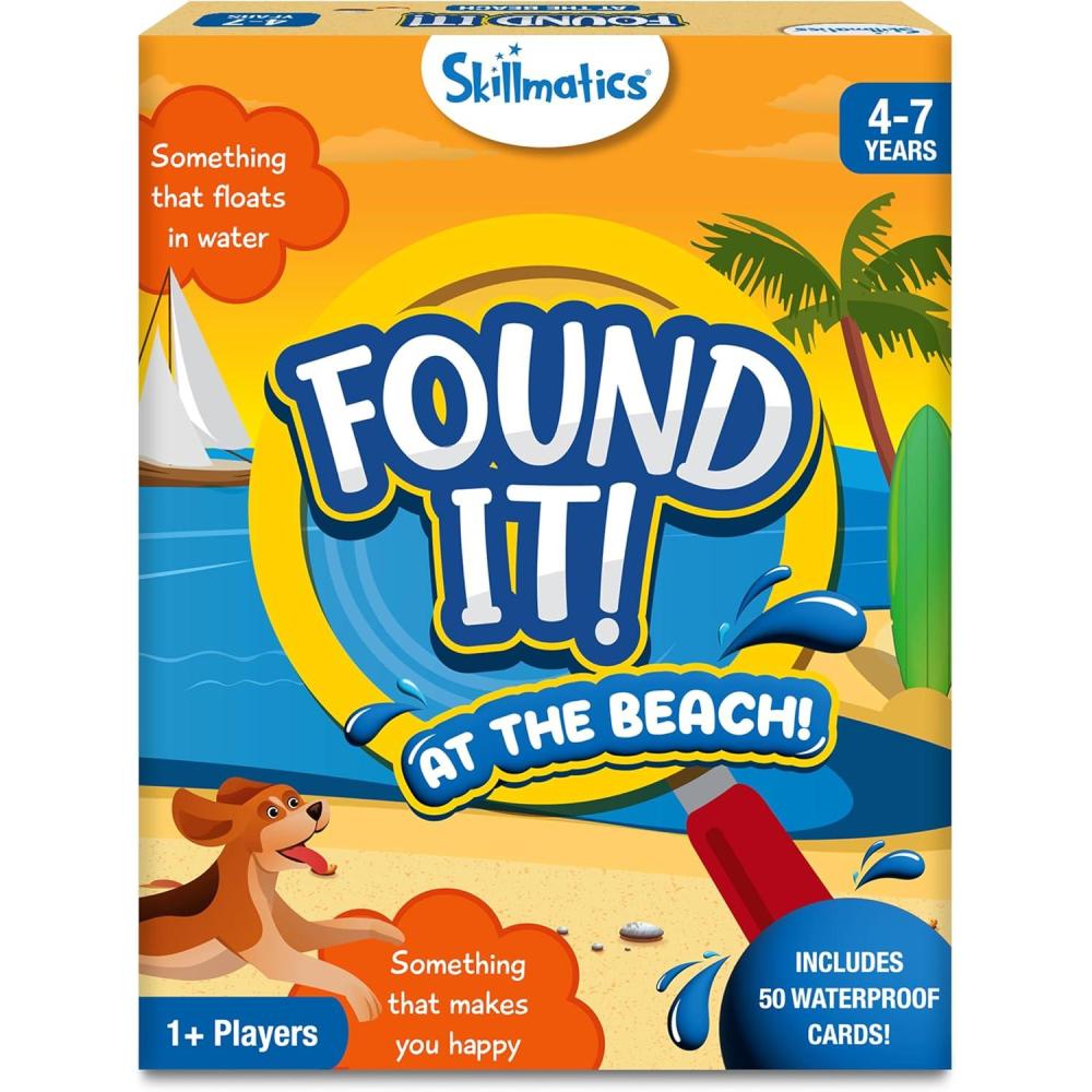 image:imageSkillmatics Board amp Card Game  Found It Scavenger Hunt for Kids Adults Families Educational Fun Gifts for Ages 6 7 8 9 and Up2 Beach