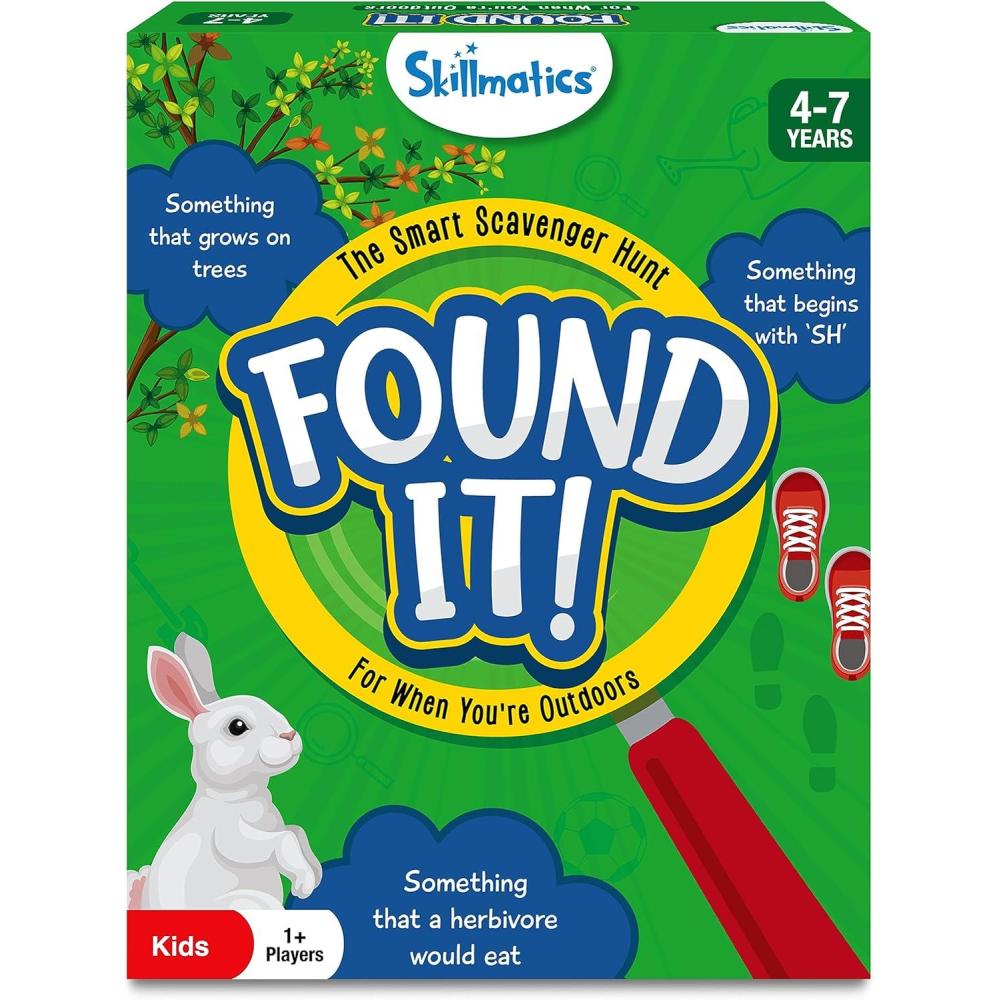 image:imageSkillmatics Board amp Card Game  Found It Scavenger Hunt for Kids Adults Families Educational Fun Gifts for Ages 6 7 8 9 and Up3 Outdoor Game
