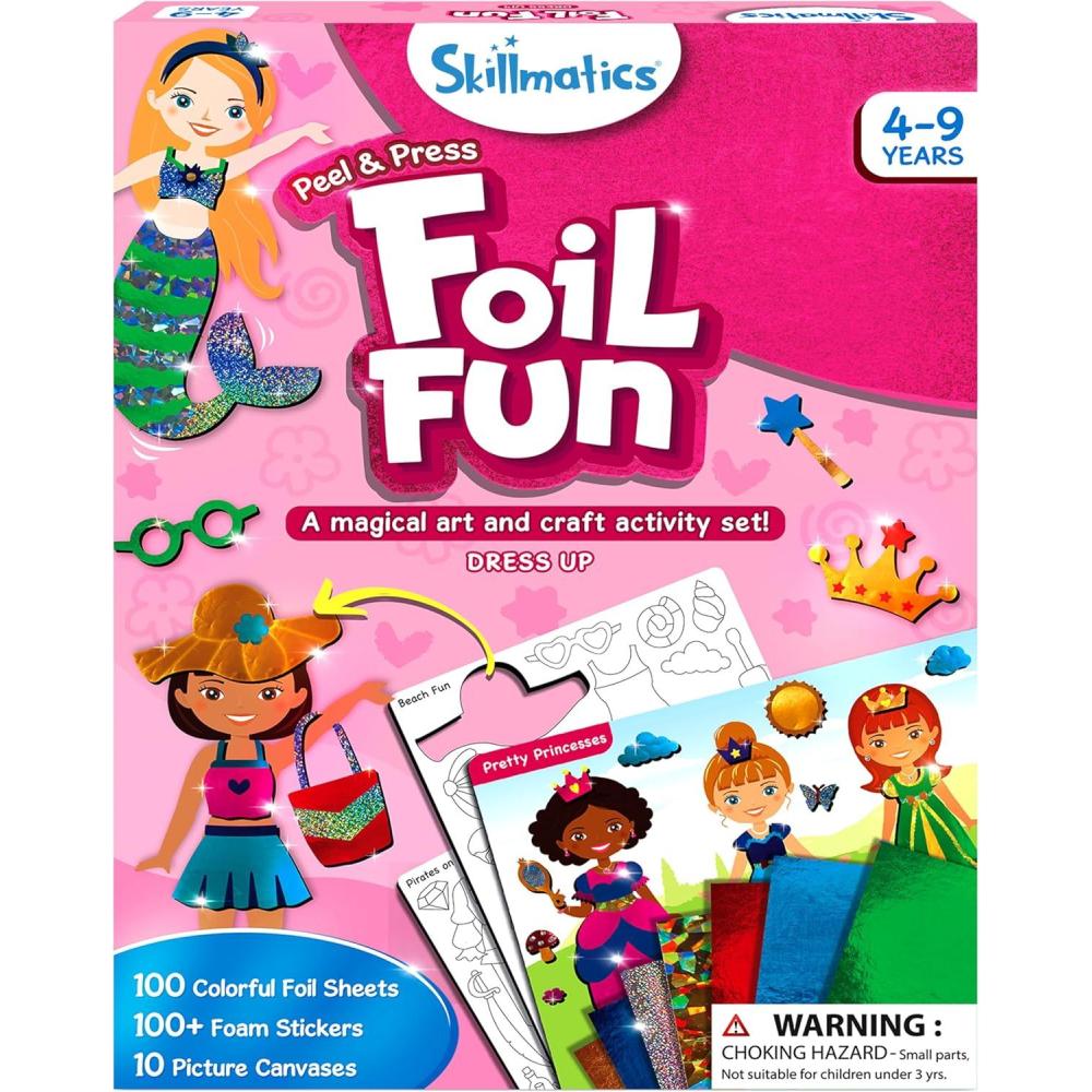 image:imageSkillmatics Foil Fun  PAW Patrol MessFree Art amp Craft Kits for Kids DIY Creative Activity Travel Toys Gifts for Fans of Chase Marshall Skye Girls Boys Ages 4 5 6 7 8 and Up9 Dress Up