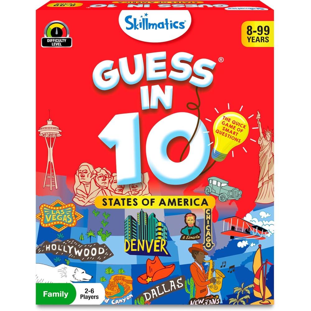 image:imageSkillmatics Guess in 10 Things That Go Perfect for Boys Girls Kids Who Love Card Games Educational Toys amp Board Games Gifts for Ages 6 7 8 91 50 States of America