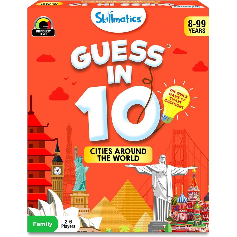 image:imageSkillmatics Guess in 10 Things That Go Perfect for Boys Girls Kids Who Love Card Games Educational Toys amp Board Games Gifts for Ages 6 7 8 94 Cities Around the World