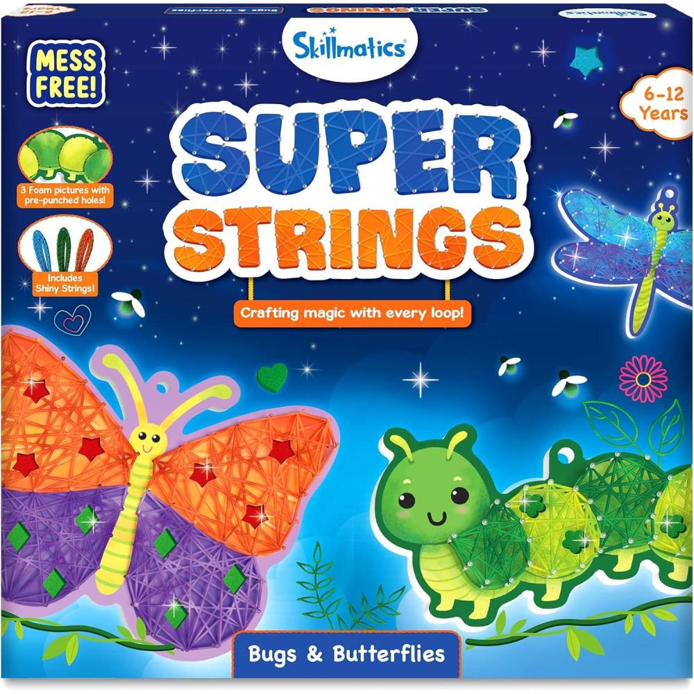 image:imageSkillmatics String Art Activity  Bugs amp Butterflies MessFree Art for Kids Craft Kits amp Supplies DIY Decor amp Creative Activity Gifts for Girls amp Boys Ages 6 7 8 9 10 11 12Bugs  Butterflies