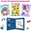 Skillmatics Foil Fun – Pretty Patterns, 18 DIY Magnets Mess-Free Art, Colorful Creative Party Activity, Craft Kits, 60+ Foam Stickers, Classroom Valentine’s Day Gifts for Kids, Teens, Adults, Families(3. Greeting Cards)