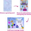 Skillmatics Foil Fun – Pretty Patterns, 18 DIY Magnets Mess-Free Art, Colorful Creative Party Activity, Craft Kits, 60+ Foam Stickers, Classroom Valentine’s Day Gifts for Kids, Teens, Adults, Families(3. Greeting Cards)