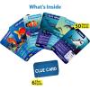 Skillmatics Guess in 10 Animals & Countries Combo, Perfect for Boys, Girls, Kids & Families Who Love Card Games, Educational Toys, Travel Games, Trivia, Gifts for Ages 6, 7, 8, 9, 10 & Up(9. Underwater Animals)