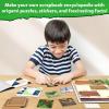 Skillmatics Scrapbooking Kit & Origami Puzzle Book – 48 DIY Folding Puzzles with Fun Fact Encyclopedia, STEM Learning & Travel Toy, Brain Teasers, Educational Gifts for Ages 6, 7, 8, 9, 10 and Up(The Coolest Creatures)