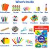 Skillmatics Ultimate Art & Craft Kit for Kids – 2000+ Pieces, DIY Craft Supplies with Step-by-Step Guide, Creative Activity Set & Gifts for Girls & Boys Ages 6, 7, 8, 9, 10, 11, 12, 13