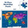 Skillmatics World Map Puzzle – 96 Piece Jigsaw Puzzle, Educational Toy, Geography for Kids, 400+ Facts, Gifts for Boys & Girls Ages 6 to 12(World Map Puzzle)