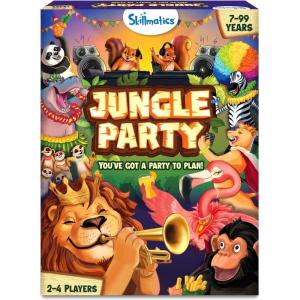Skillmatics Card Game – Jungle Party, Fun Family Card Game of Strategy & Luck, Party Game, Gifts for Girls & Boys Ages 7, 8, 9 & Up