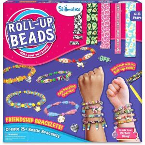 Skillmatics Craft Activity – Roll-up Beads Tropical Paradise DIY Kit, 500+ Charms & Beads, Jewelry Making Kit, Create 40+ Accessories, Gifts for Kids Ages 6, 7, 8, 9, 10, 11, 12, 13(Friendship Bracelets)