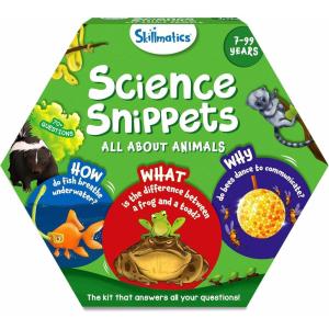Skillmatics Flash Cards – Science Snippets Space, STEM Learning Educational Toys & Learning Aids for Kids, Gifts for Boys & Girls Ages 7, 8, 9 & Up, Homeschool, Classroom & Travel Activity(2. Animals)
