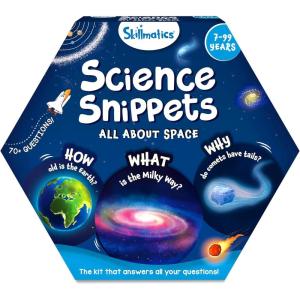 Skillmatics Flash Cards – Science Snippets Space, STEM Learning Educational Toys & Learning Aids for Kids, Gifts for Boys & Girls Ages 7, 8, 9 & Up, Homeschool, Classroom & Travel Activity(3. Space)