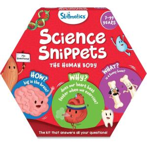 Skillmatics Flash Cards – Science Snippets Space, STEM Learning Educational Toys & Learning Aids for Kids, Gifts for Boys & Girls Ages 7, 8, 9 & Up, Homeschool, Classroom & Travel Activity(1. The Human Body)