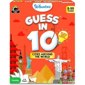 Skillmatics Guess in 10 Things That Go, Perfect for Boys, Girls, Kids Who Love Card Games, Educational Toys & Board Games, Gifts for Ages 6, 7, 8, 9(4. Cities Around the World)