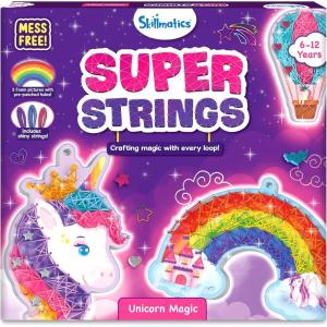 Skillmatics String Art Activity – Bugs & Butterflies, Mess-Free Art for Kids, Craft Kits & Supplies, DIY Decor & Creative Activity, Gifts for Girls & Boys Ages 6, 7, 8, 9, 10, 11, 12(Unicorn Magic)