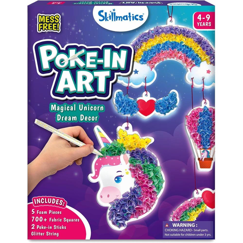 image:imageSkillmatics Pokein Art  Magical Princesses MessFree Fun for Kids DIY Wood Craft Kits Creative Activity Valentines Day Gifts for Girls amp Boys Ages 4 5 6 7 8 93 Unicorn Dream Dcor