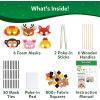 Skillmatics Poke-in Art – Magical Princesses, Mess-Free Fun for Kids, DIY Wood Craft Kits, Creative Activity, Valentine’s Day Gifts for Girls & Boys Ages 4, 5, 6, 7, 8, 9(6.⁠ ⁠⁠Animal Masks)