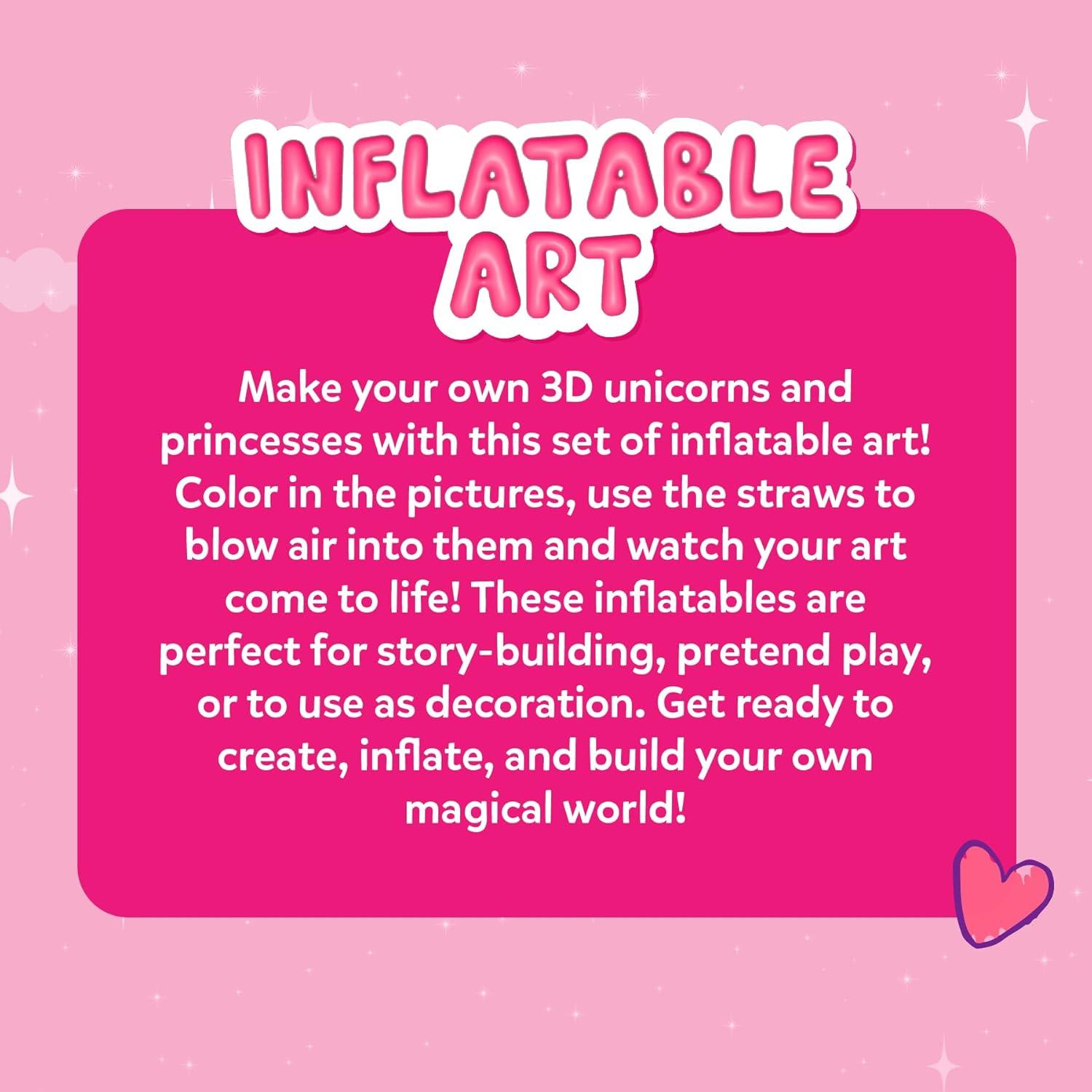 image:imageSkillmatics Inflatable Art for Kids  3D Unicorns amp Princesses Preschool Craft Kits Fun DIY Activity Coloring Set Gifts for Boys amp Girls Ages 4 5 6 7