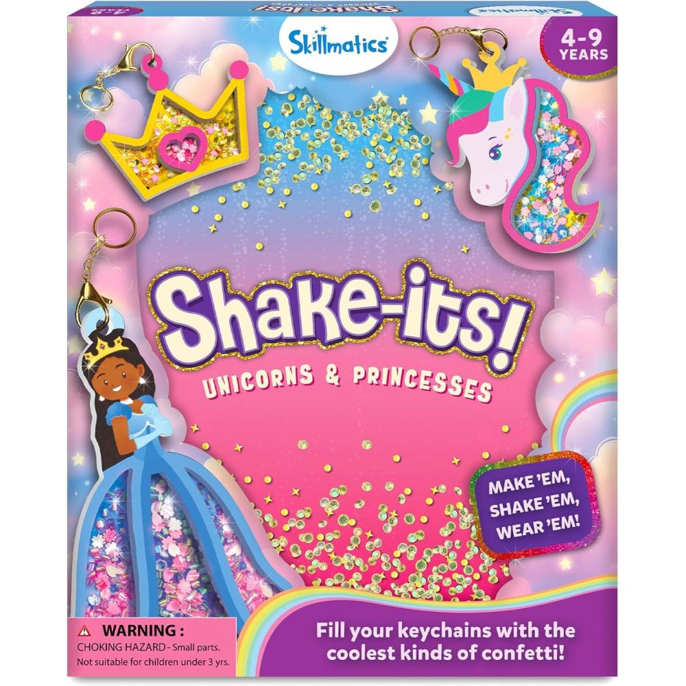 image:imageSkillmatics Art amp Craft Activity  Shakeits Christmas Ornaments DIY Holiday Decoration Kit Glitter Craft Kit Creative Activity Gifts for Girls amp Boys Ages 4 5 6 7 8 9Unicorns  Princesses