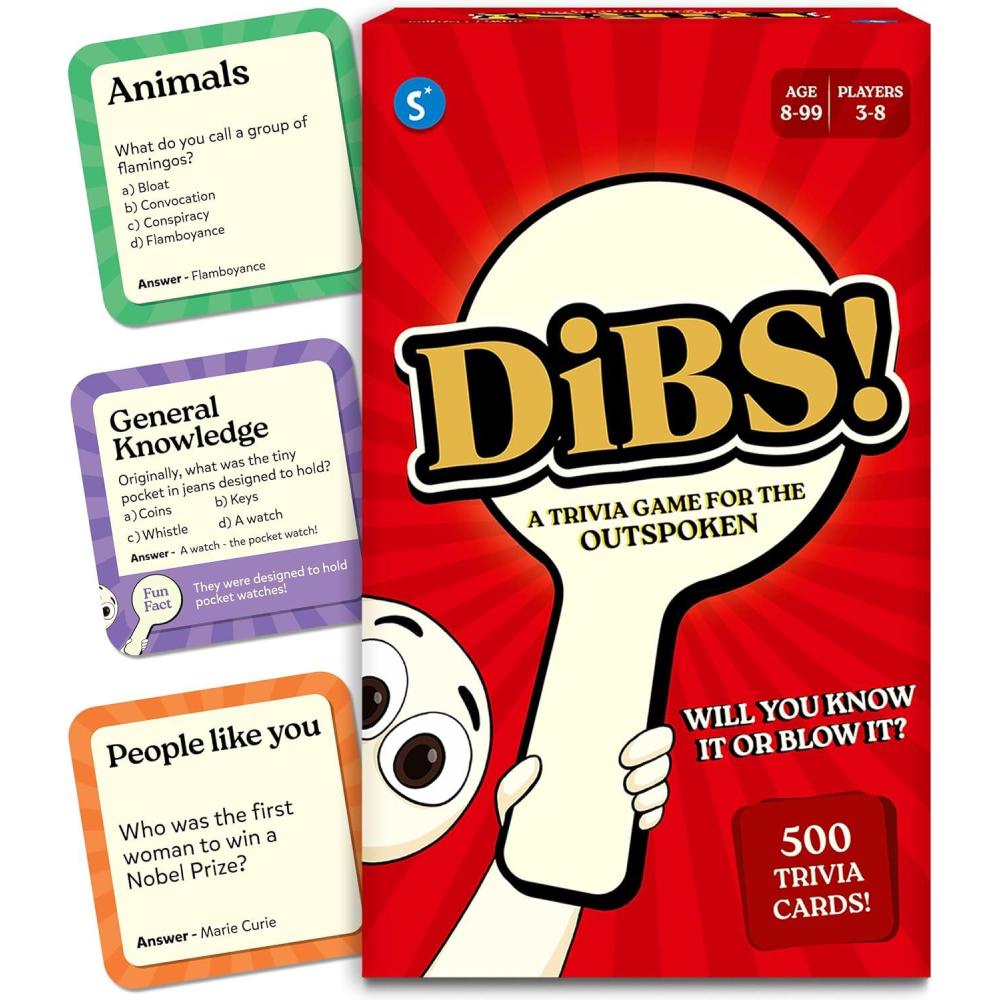 image:imageSkillmatics Card Game  DIBS FastPaced Trivia Game Fun amp Educational Game for Family Friends and Parties Quick Thinking 10 Categories Gifts for Kids Teens and Adults Ages 8 9 10 amp Up