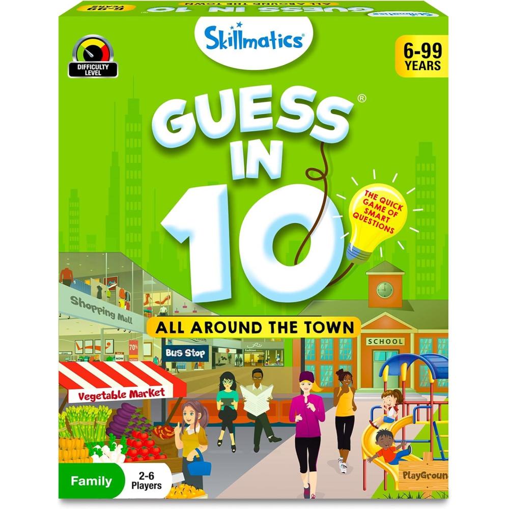 image:imageSkillmatics Guess in 10 Legendary Landmarks Educational Travel Toys for Boys Girls and Kids Who Love Card Games Board Games Geography and History Trivia Gifts for Ages 8 9 10 and Up3 Around the Town