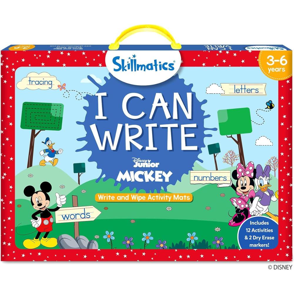 image:imageSkillmatics I Can Write  Reusable Preschool Learning Activities Educational Toy and Game Back to School Supplies Gifts for Students Kids Toddlers Ages 3 4 5 69 I Can Write Disney Mickey