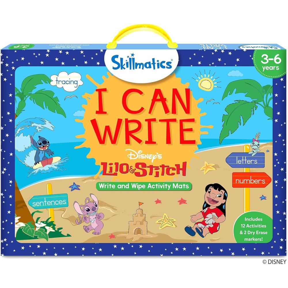 image:imageSkillmatics I Can Write  Reusable Preschool Learning Activities Educational Toy and Game Back to School Supplies Gifts for Students Kids Toddlers Ages 3 4 5 69 I Can Write Disneys Lilo  Stitch
