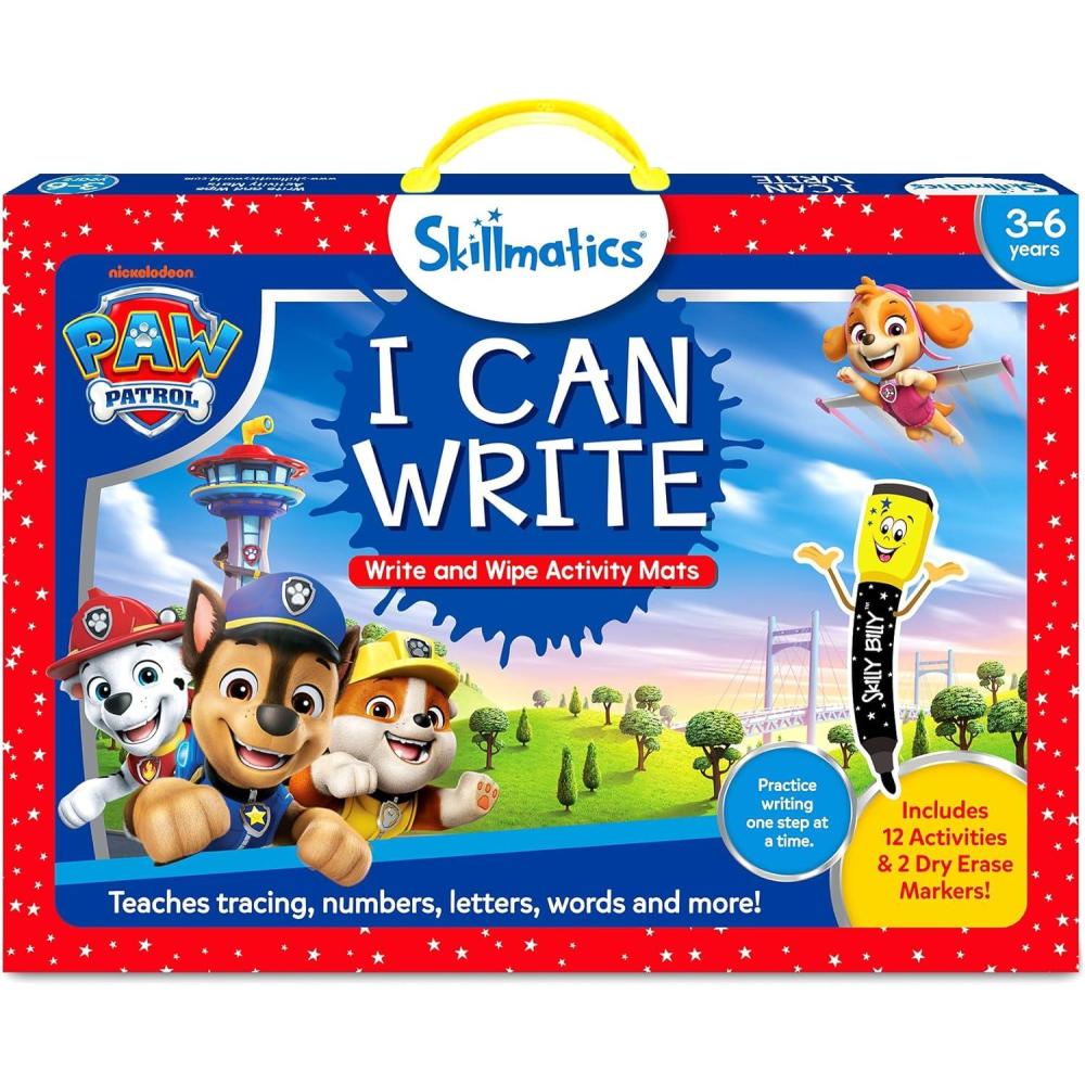 image:imageSkillmatics I Can Write  Reusable Preschool Learning Activities Educational Toy and Game Back to School Supplies Gifts for Students Kids Toddlers Ages 3 4 5 68 I Can Write PAW Patrol