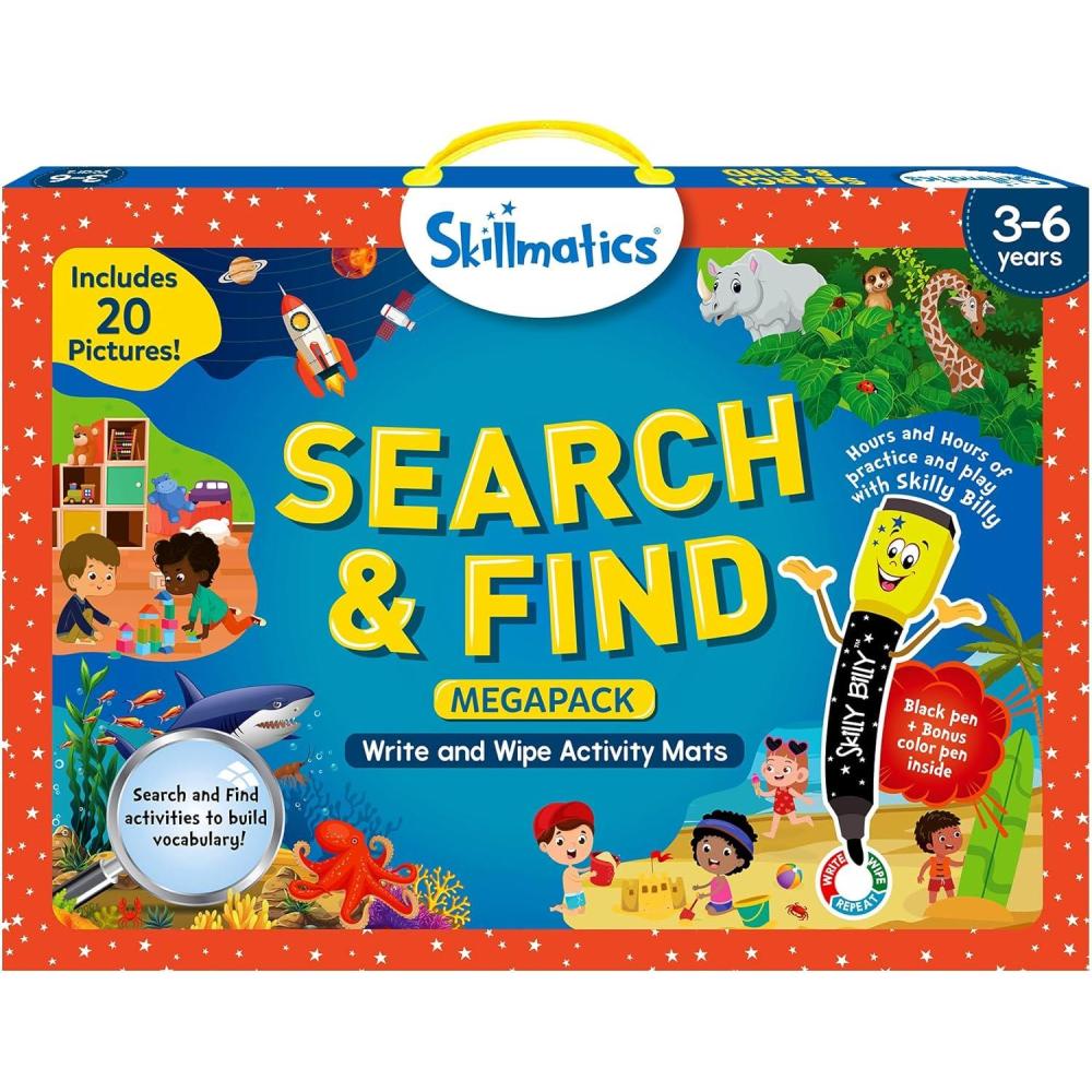 image:imageSkillmatics I Can Write  Reusable Preschool Learning Activities Educational Toy and Game Back to School Supplies Gifts for Students Kids Toddlers Ages 3 4 5 65 Search  Find Megapack