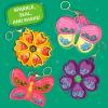 Skillmatics Art & Craft Activity – Shake-its Christmas Ornaments, DIY Holiday Decoration Kit, Glitter Craft Kit, Creative Activity, Gifts for Girls & Boys Ages 4, 5, 6, 7, 8, 9(Flowers & Butterflies)