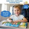 Skillmatics Color & Learn Activity Book – Letters, Numbers, Phonics & Shapes, 12 Retractable Mess-Free Crayons & 50 Pages, Educational Gift for Toddlers and Preschoolers Ages 3, 4, 5, 6(Letters  Numbers  Phonics & Shapes)