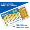 Skillmatics Color & Learn Activity Book – Letters, Numbers, Phonics & Shapes, 12 Retractable Mess-Free Crayons & 50 Pages, Educational Gift for Toddlers and Preschoolers Ages 3, 4, 5, 6(Letters  Numbers  Phonics & Shapes)