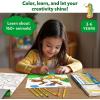 Skillmatics Color & Learn Activity Book – Letters, Numbers, Phonics & Shapes, 12 Retractable Mess-Free Crayons & 50 Pages, Educational Gift for Toddlers and Preschoolers Ages 3, 4, 5, 6(Animals)