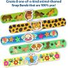 Skillmatics Craft Activity – Snap Bandz, Friendship Bands, DIY Jewelry Art & Craft Activity, Mess-Free, Creative Kit, 8 Bands Classroom Valentine’s Day Gifts for Girls & Boys Ages 4, 5, 6, 7, 8, 9, 10(2. Animals)