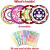 Skillmatics Dot It Sticker – Mandala Art, Mess-Free Fun for Kids, 500+ Stickers, Craft Kits, DIY Scrapbooking Activity, Travel Toys, Gifts for Boys & Girls Ages 3, 4, 5, 6, 7
