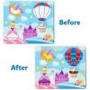 Skillmatics Dot It Sticker Art – Dinosaurs, Mess-Free Fun for Kids, 500+ Stickers, Craft Kits, DIY Scrapbooking Activity, Travel Toys, Gifts for Boys & Girls Ages 3, 4, 5, 6, 7(3. Unicorns & Princesses)