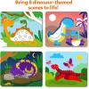 Skillmatics Dot It Sticker Art – Dinosaurs, Mess-Free Fun for Kids, 500+ Stickers, Craft Kits, DIY Scrapbooking Activity, Travel Toys, Gifts for Boys & Girls Ages 3, 4, 5, 6, 7(5. Dinosaurs)