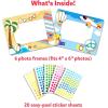 Skillmatics Dot It Sticker Art – Dinosaurs, Mess-Free Fun for Kids, 500+ Stickers, Craft Kits, DIY Scrapbooking Activity, Travel Toys, Gifts for Boys & Girls Ages 3, 4, 5, 6, 7(9. Photo Frames)