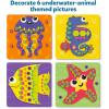 Skillmatics Foam Sticker Art Activity – Unicorns & Princesses, Mess-Free Fun for Kids, 800+ 3D Foam Stickers, DIY Felt Craft Kits, Valentine’s Day Gifts for Girls & Boys Ages 3, 4, 5, 6, 7(3.⁠ ⁠Under the Ocean)