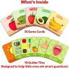 Skillmatics Guess in 10 Legendary Landmarks, Educational Travel Toys for Boys, Girls, and Kids Who Love Card Games, Board Games, Geography and History, Trivia, Gifts for Ages 8, 9, 10 and Up(Junior Food We Eat!)