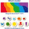 Skillmatics Magnetic Matching Activity – The Alphabet Rainbow, Preschool Learning Toy & Game for Kids, 35+ Magnetic Pieces, Gifts for Girls & Boys Ages 3, 4, 5, 6(The Alphabet Rainbow)