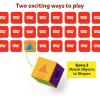 Skillmatics Memory Match – Animals, Fun & Fast Matching Board Game for Kids, Educational Preschool Game for Toddlers, Boys & Girls Ages 3, 4, 5, 6 & 7, Learning & Brain Development Toy(Shapes Around Us)