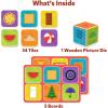 Skillmatics Memory Match – Animals, Fun & Fast Matching Board Game for Kids, Educational Preschool Game for Toddlers, Boys & Girls Ages 3, 4, 5, 6 & 7, Learning & Brain Development Toy(Shapes Around Us)