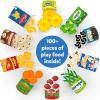 Skillmatics Pretend Play Playset – 100 Most Real Play Foods for Child’s Play, Back-to-School Kitchen Accessories, Play Kitchen Toys, Gifts for Boys, Girls, Kids & Toddlers Ages 3 and up(1. Grocery Set)