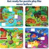 Skillmatics Puzzle Activity – Tape It Animal Sticker Puzzles, 300+ Easy-Tear Stickers, Art & Craft Kit, Educational Fine Motor Skills & Travel Toy, Gift for Kids Ages 4, 5, 6, 7, 8(Animal Adventures)