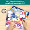 Skillmatics Puzzle Activity – Tape It Animal Sticker Puzzles, 300+ Easy-Tear Stickers, Art & Craft Kit, Educational Fine Motor Skills & Travel Toy, Gift for Kids Ages 4, 5, 6, 7, 8(Unicorns & Princesses)
