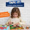 Skillmatics Puzzle Activity – Tape It Animal Sticker Puzzles, 300+ Easy-Tear Stickers, Art & Craft Kit, Educational Fine Motor Skills & Travel Toy, Gift for Kids Ages 4, 5, 6, 7, 8(Animal Adventures)