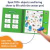 Skillmatics Reusable Search & Find Book – Water Spotter, Mess-Free, Fun Learning Activity, Travel Toy, Gifts for Boys & Girls Ages 4, 5, 6, 7, 8(Animals)